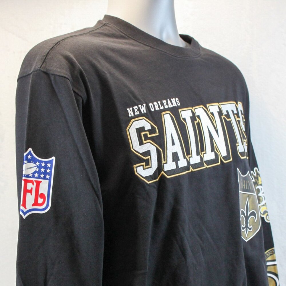 New Orleans Saints Long Sleeve Training Camp Throwbacks Vintage Logo Men's Small
